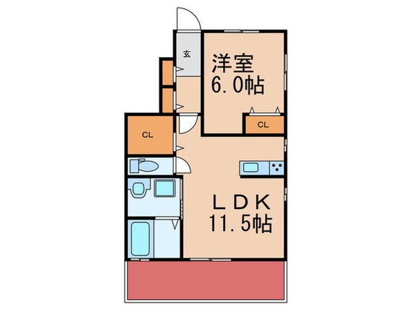 グラシア和白壱番館の物件間取画像